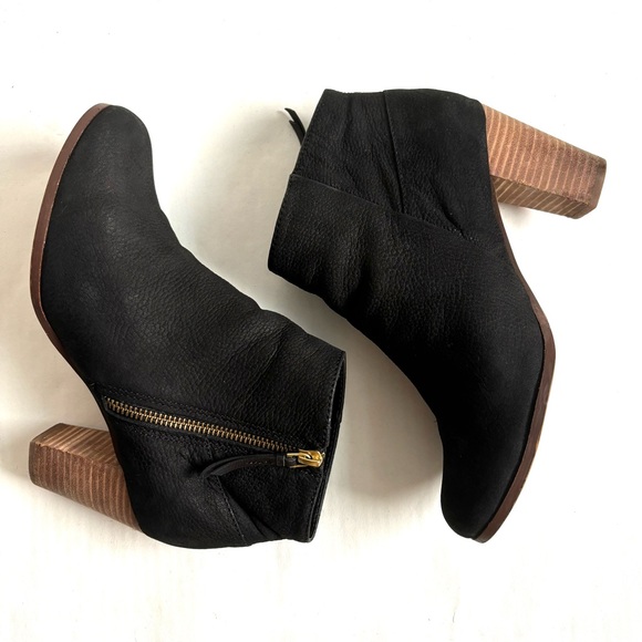 Cole Haan Grand OS Davenport Nubuck Zip Leather Ankle Boots Black Size 7B - Picture 8 of 17